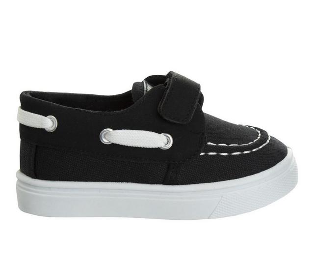 Boys' Beverly Hills Polo Club Toddler & Big Kid Maverick Boat Shoes in Black/White color