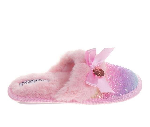 Girls' Badgley Mischka Fuzzy Fluff Slip 11-4 in Pink Multi color