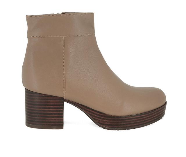 Women's Chocolat Blu Velma Booties in Taupe Lite color