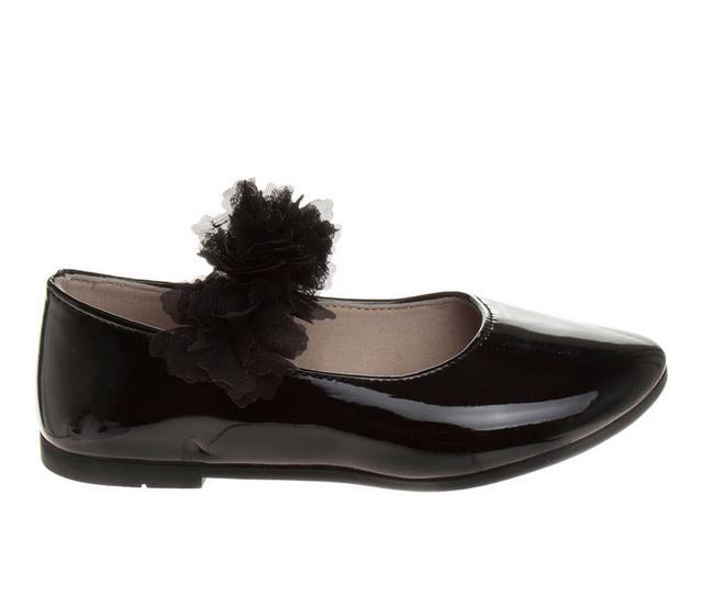 Girls' Kensie Girl Toddler Lovely Linda Dress Flats in Black Patent color