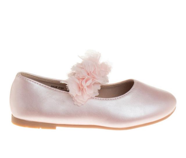 Girls' Kensie Girl Toddler Lovely Linda Dress Flats in Pink Pearl color