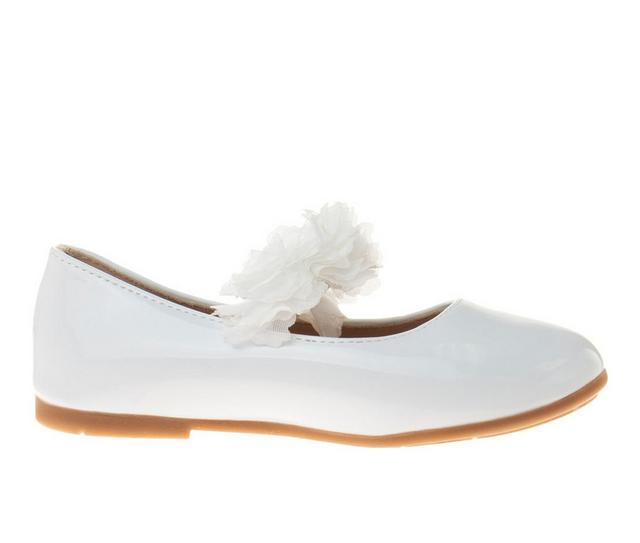 Girls' Kensie Girl Toddler Lovely Linda Dress Flats in White Patent color