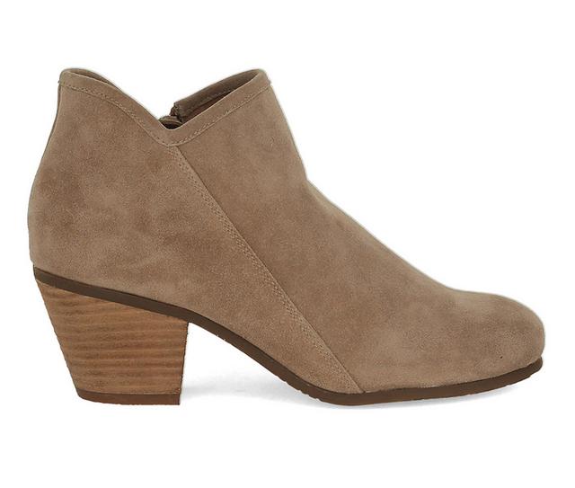 Women's Chocolat Blu Dalia Booties in Latte Suede color