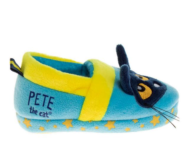 Pete the Cat Infant Momentum Max Slippers 5-10 in Lt Blue/Yellow color