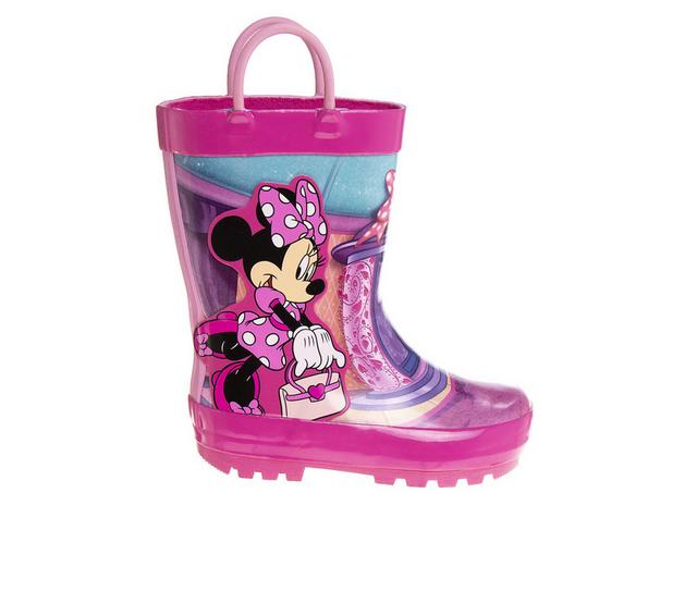 Girls' Disney Minnie Hppy Clrs7-11 Boots in Fuchsia color