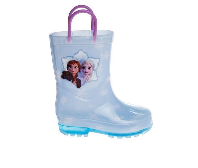 Girls' Disney Toddler Frozen Rain Boots in Blue color