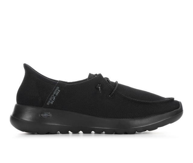 Women's Skechers Go Walk 124647 Idalis Slip-Ins in Black/Black color