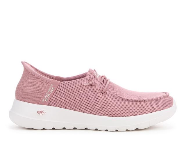 Women's Skechers Go Walk 124647 Idalis Slip-Ins in Mauve color