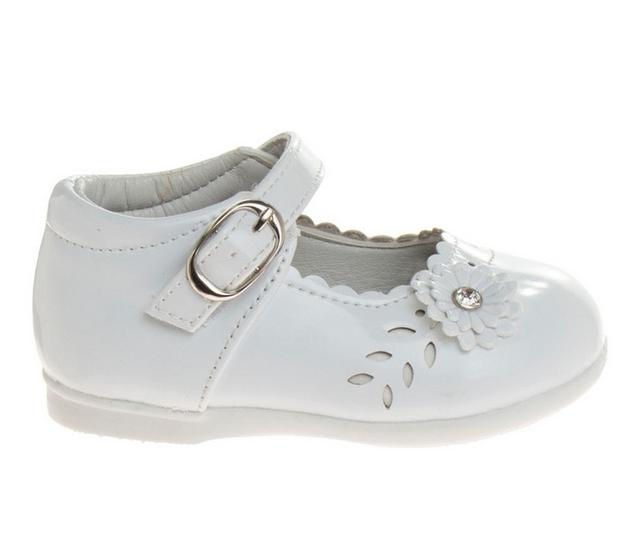 Girls' Josmo Infant & Toddler Classy Kicks Dress Shoes in White Patent color