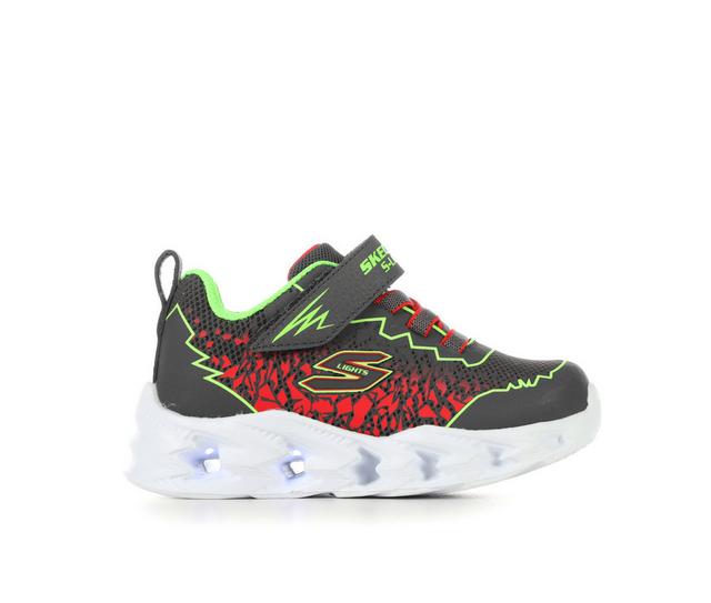 Boys' Skechers Toddler Vortex 2.0 Light-Up Shoes in Char/Lim/Red color