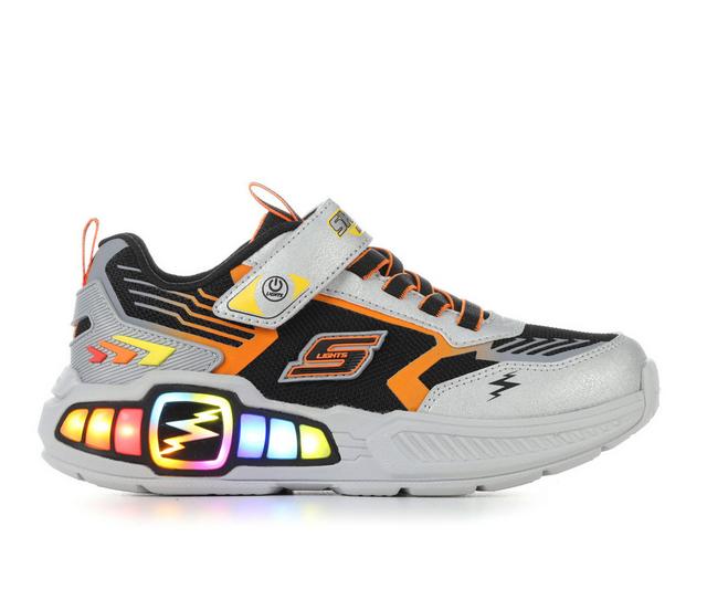 Boys' Skechers Little Kid & Big Kid Light Storm 3.0 Light-Up Shoes in Silv/Blk/Multi color