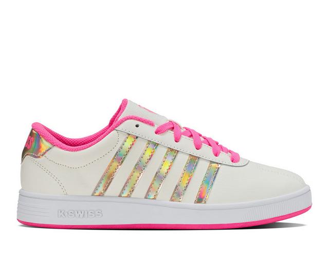 Boys' K-Swiss Infant Classic Pro Boys Sneakers in Sn Wht/Hot Pink color