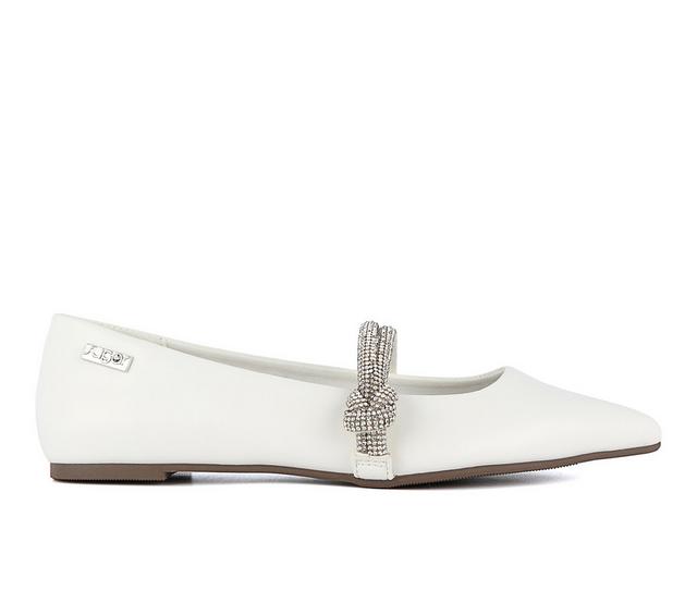 Women's Sugar Lingo Mary Jane Flats in White color