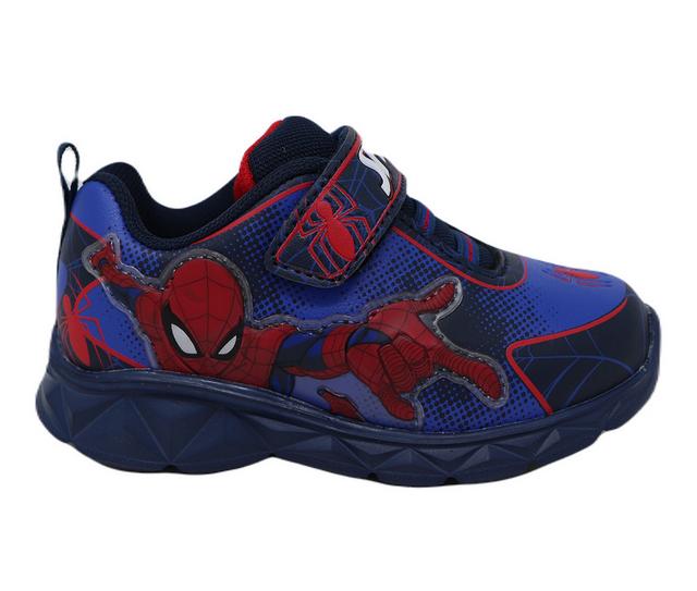 Boys' MARVEL Toddler & Little Kid Spiderman Lighted Sneaker in Navy color