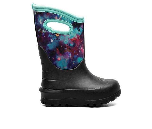 Girls' Bogs Footwear Little & Big Kid Neo Classic Sparkle Winter Boots in Blue Multi color