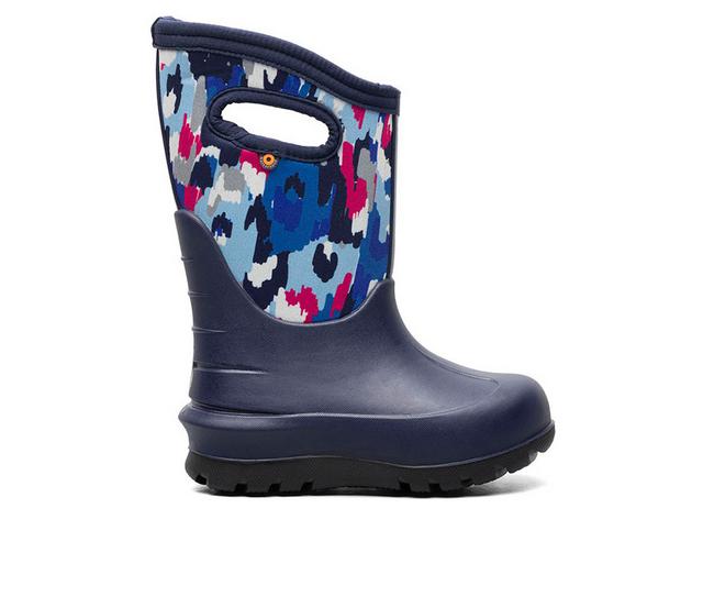 Girls' Bogs Footwear Toddler & Little Kid Neo Classic Ikat Winter Boots in Navy Multi color