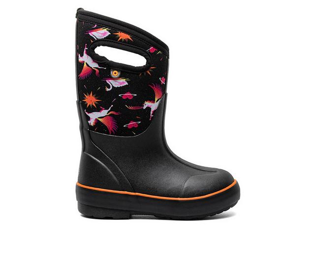 Girls' Bogs Footwear Toddler & Little Kid Classic II Space Pigs Winter Boots in Black Multi color