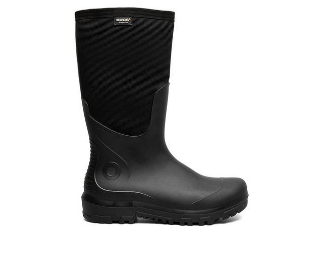 Men's Bogs Footwear Essential Insulated Tall Work Boots in Black color