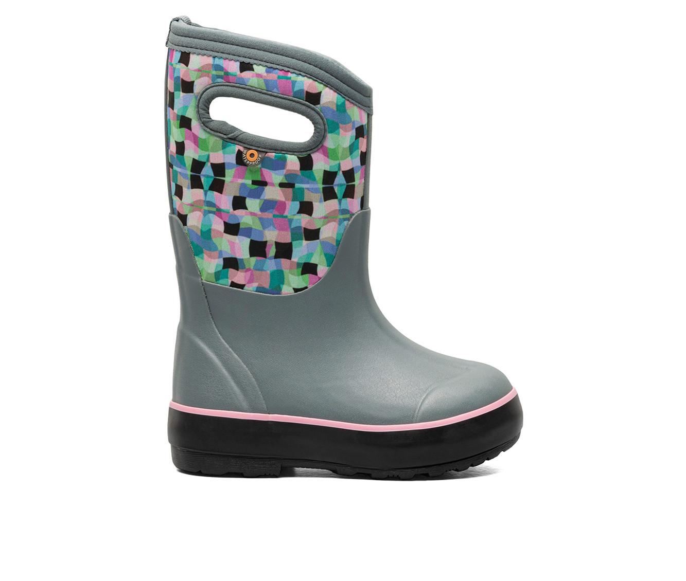 Girls' Bogs Footwear Toddler & Little Kid Classic II Checkered Geo Winter Boots