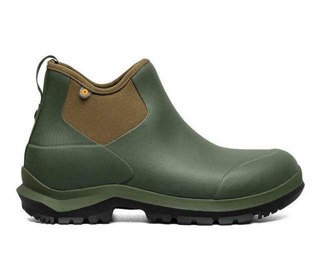 Men's Bogs Footwear Sauvie Chelsea II Winter Boots in Dark Green color
