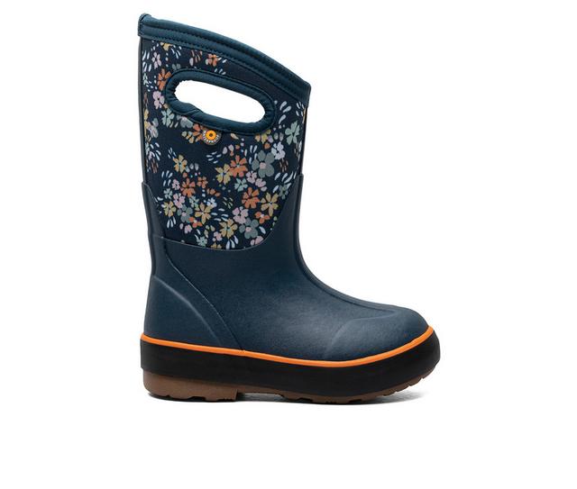 Girls' Bogs Footwear Toddler & Little Kid Classic II Water Garden Winter Boots in Indigo Multi color