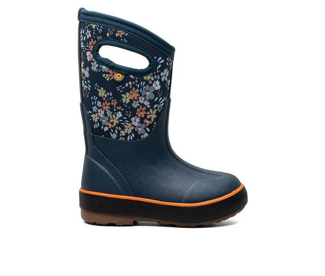 Girls' Bogs Footwear Little & Big Kid Classic II Water Garden Winter Boots in Indigo Multi color
