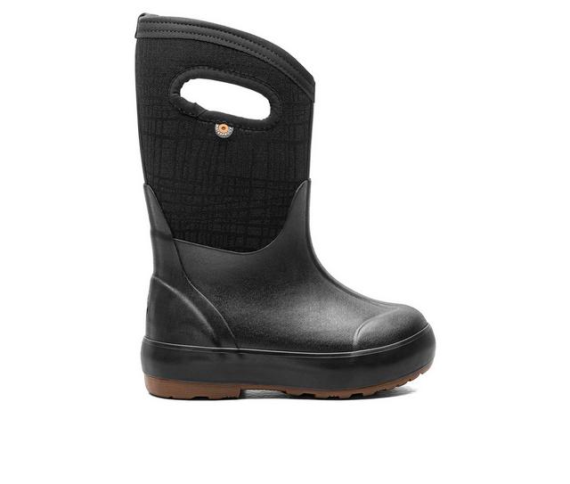 Kids' Bogs Footwear Toddler & Little Kid Classic II Cracks Rain Boots in Black color