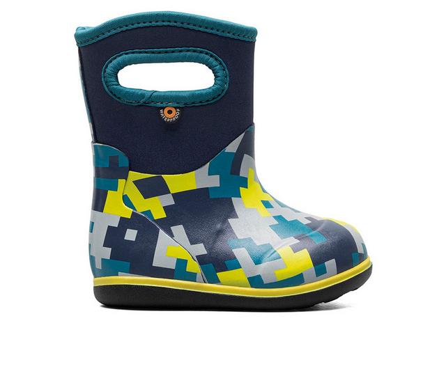 Boys' Bogs Footwear Toddler Classic Medium Camo Rain Boots in Indigo Multi color