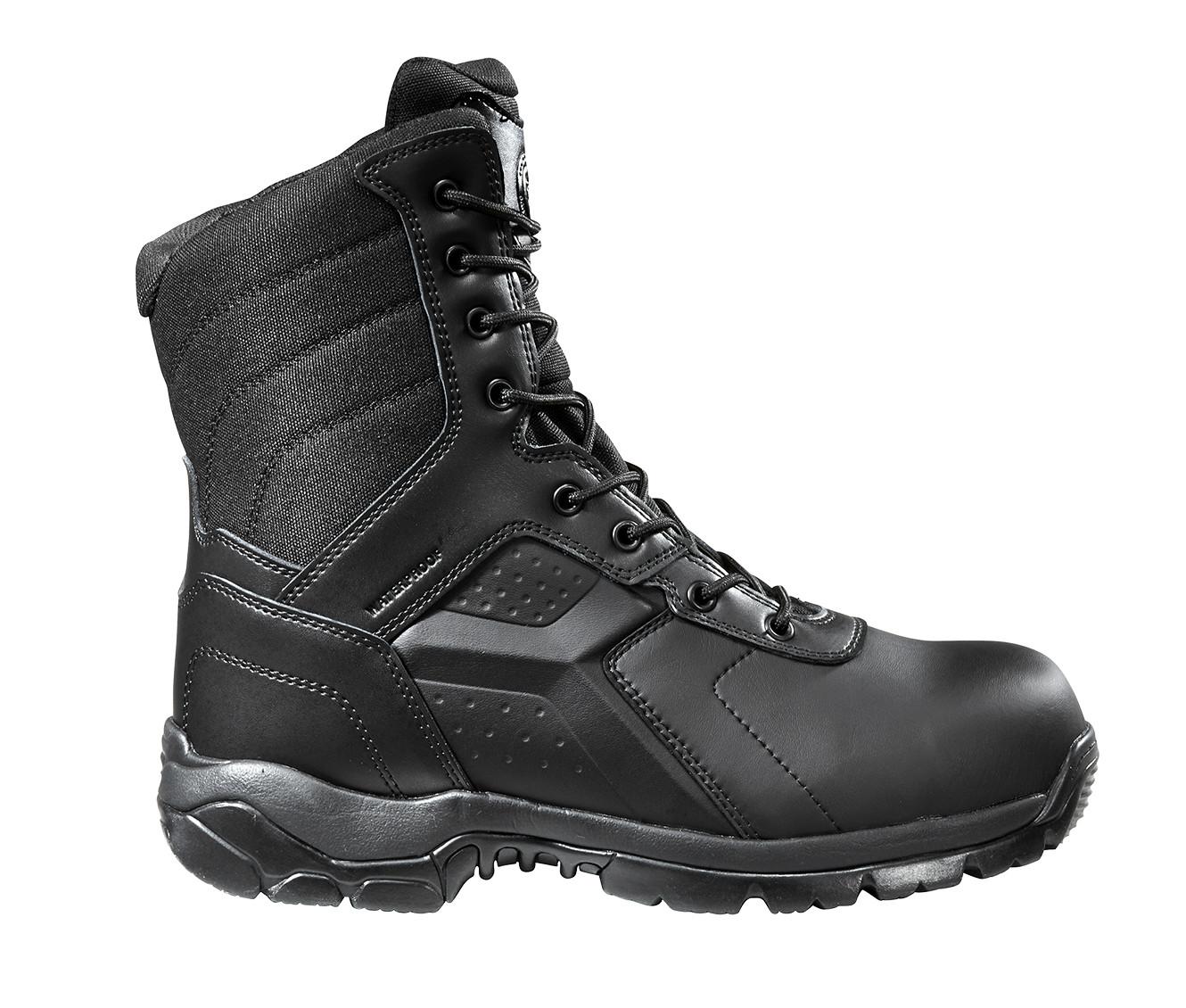Men's Black Diamond Protective Men's 8" Waterproof Size Zip Tactical Work Boots