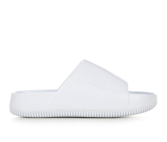 Women's Nike Calm Slide Sport Slides in Blue Tint color