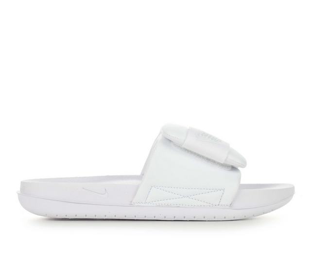 Women's Nike Offcourt Adjust Sport Slides in White/Phantom color