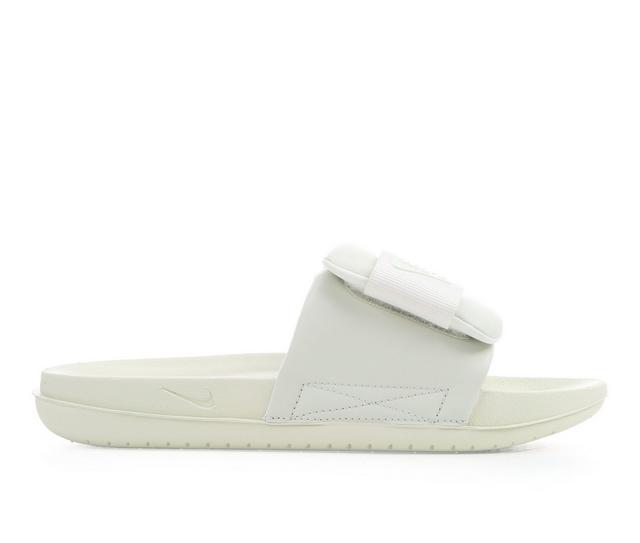 Women's Nike Offcourt Adjust Sport Slides in Sea Glass/Volt color