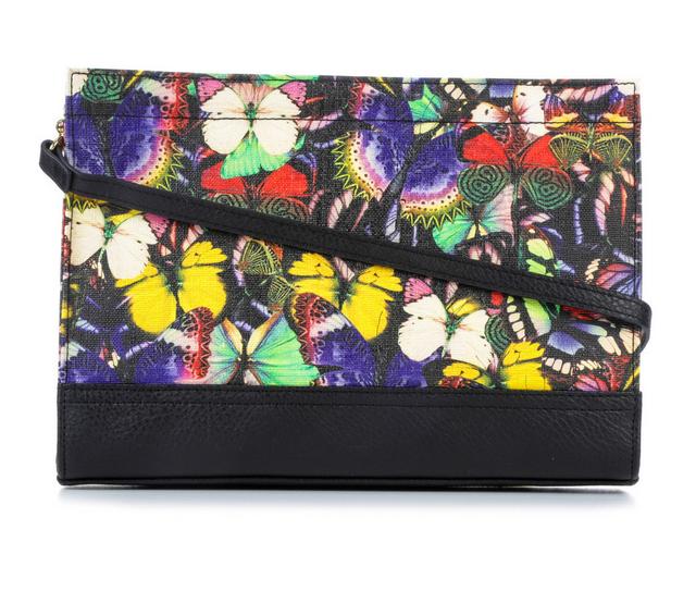 Bueno Of California Print Bag Handbag in Blk Butterfly color