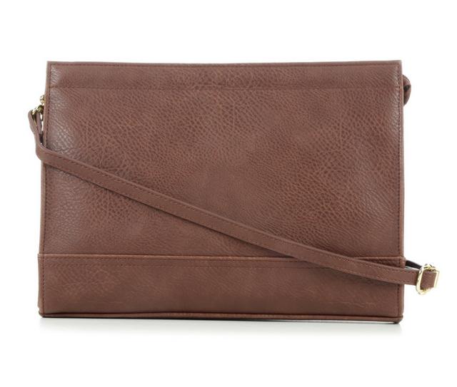 Bueno Of California Print Bag Handbag in Brown color
