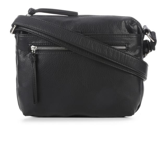 Bueno Of California Grainy Washed Zipper Handbag in Black color