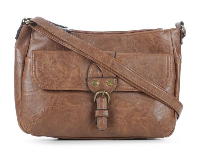 Bueno Of California Wilshire PVC Handbag in T Brown color