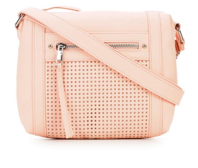 Bueno Of California Smooth Perf Washed Handbag in Blush color