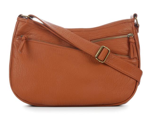 Bueno Of California Vintage Grain Washed Handbag in British Tan color