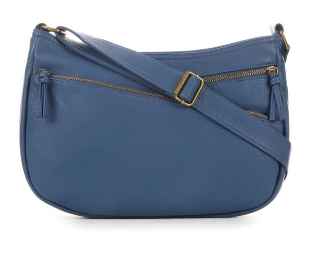 Bueno Of California Vintage Grain Washed Handbag in Denim color