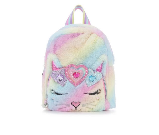 OMG Accessories Bella Heart Crown Mini Backpack in Flamingo color