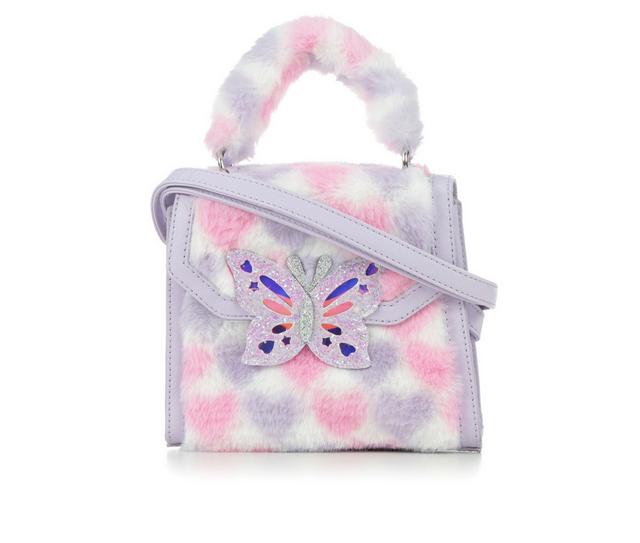 OMG Accessories Butterfly Heart Crossbody in Lavender color