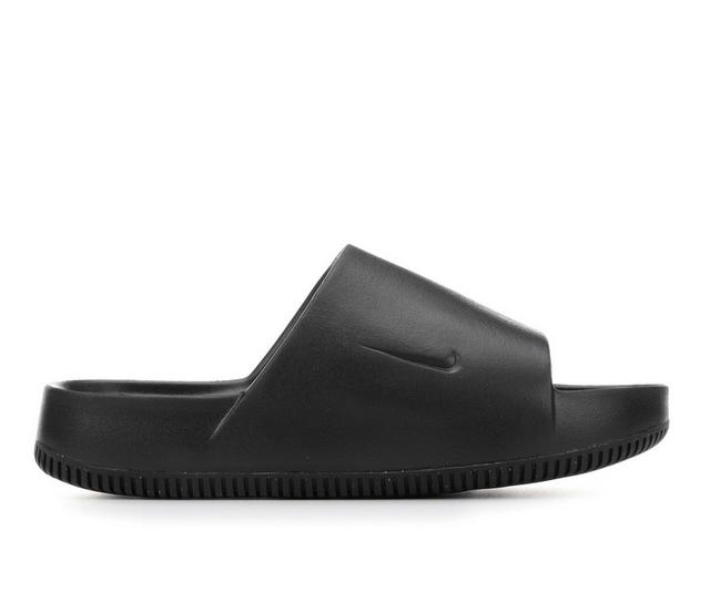 Men's Nike Calm Slide Sport Slides in Black color