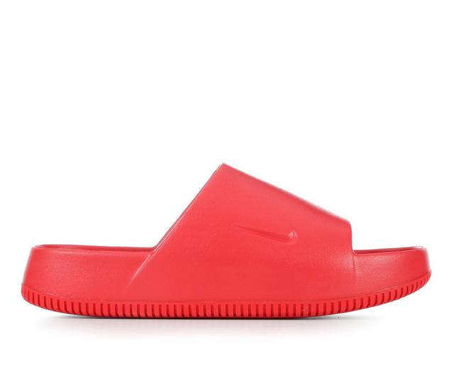 Men's Nike Calm Slide Sport Slides in University Red color