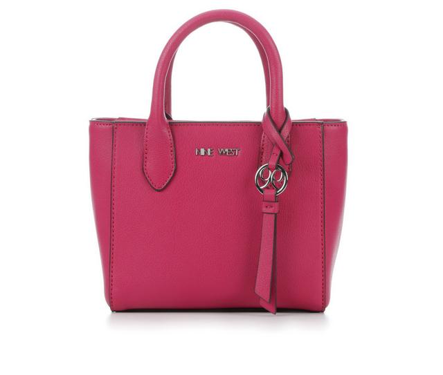 Nine West Maysenn Mini Satchel Crossbody Handbag in Berry color