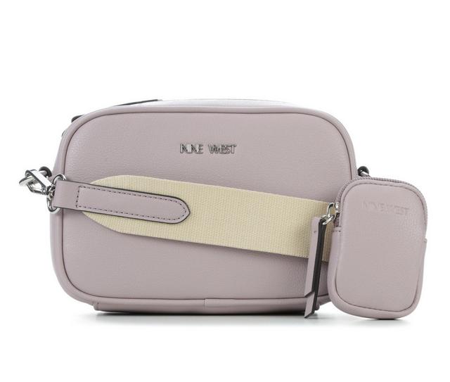 Nine West Peaches Mini Camera Crossbody Handbag in Lavender color