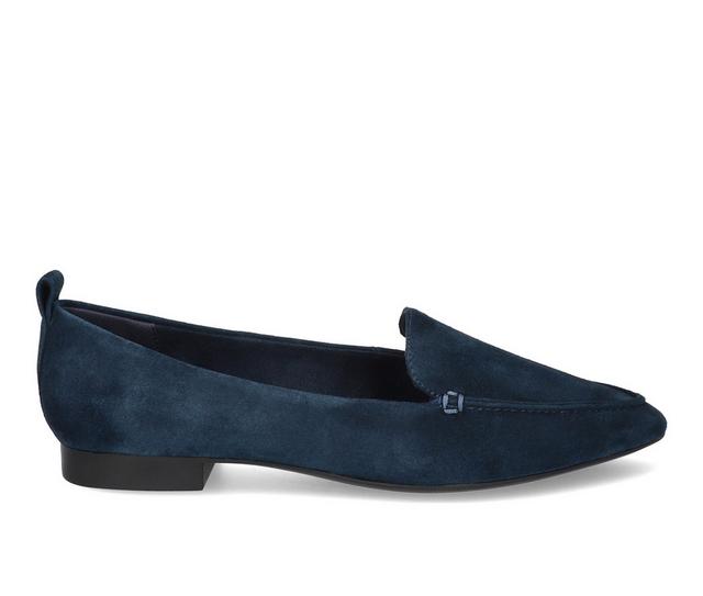 Women's Bella Vita Alessi Loafers in Navy Suede color