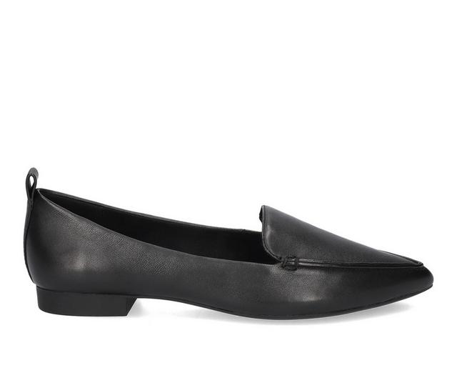 Women's Bella Vita Alessi Loafers in Black Leather color