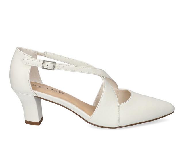Women's Easy Street Elegance Special Occasion Pumps in White color