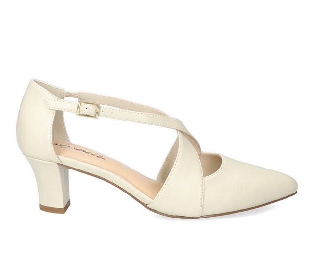 Women's Easy Street Elegance Special Occasion Pumps in Bone color