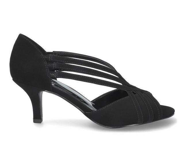 Women's Easy Street Oceana Dress Sandals in Black Lamy color